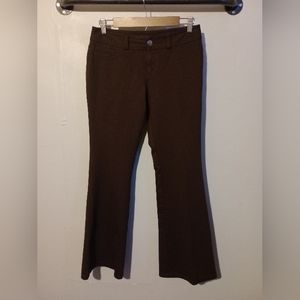 International Concepts Bootcut Stretch Career Dress Pants Dark Brown Size 6